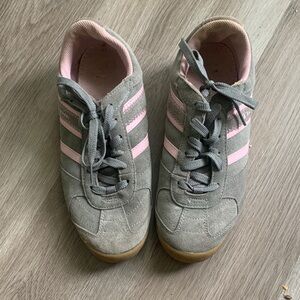 Gray and Pink Sneakers